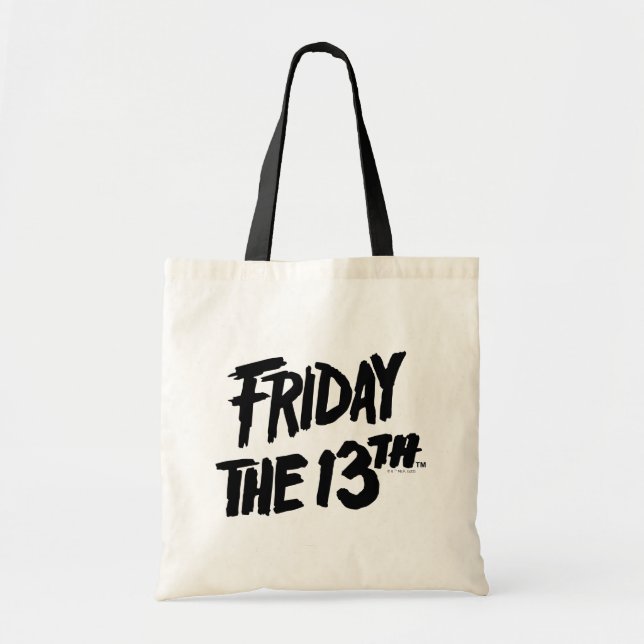 Bolsa Tote Friday the 13th | Stacked Painted Logo (Frente)