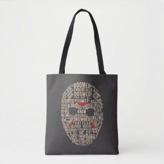 Bolsa Tote Friday the 13th | Typography Hockey Mask