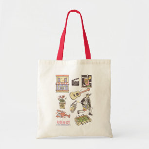 Bolsa Tote FRIENDS™   Ícones de Desenho Animado Gráfico