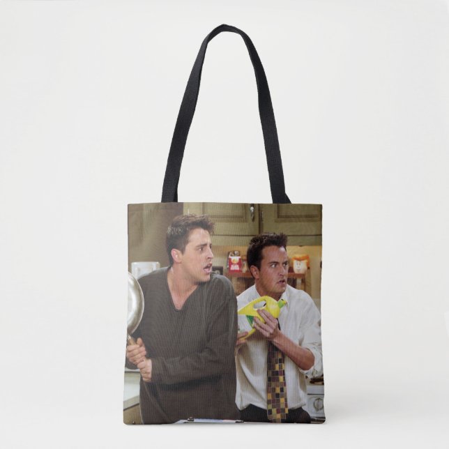 Bolsa Tote FRIENDS™ | Joey e Chandler Aterrorizados (Frente)