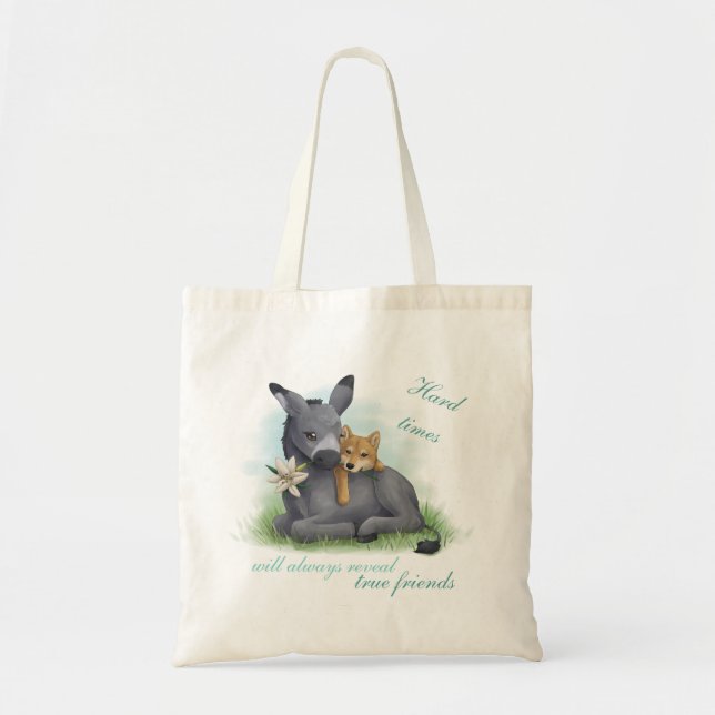Bolsa Tote Friendship Shiba Donkey Inu & (Frente)