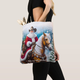 Bolsa Tote Frio de Natal para Papais noeis Ocidentais