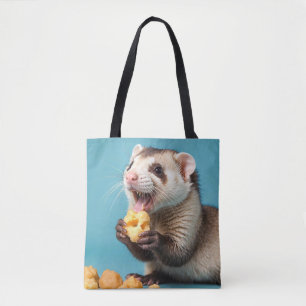 Bolsa Tote Fritas de queijo que comem ferret