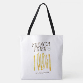 Bolsa Tote Fritas Francesas Engraçadas Adoram Saco