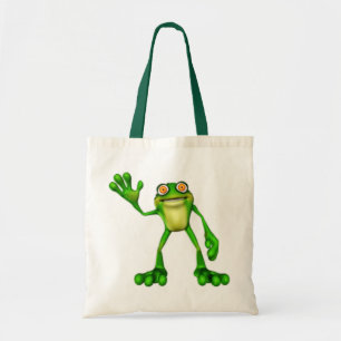 Bolsa Tote Froggie, o Sapo de acenar o desenho animado