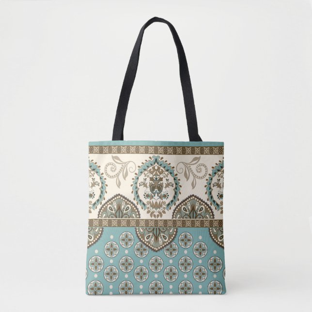 Bolsa Tote Fronteira Decorcional do Estilo Marroquino (Frente)