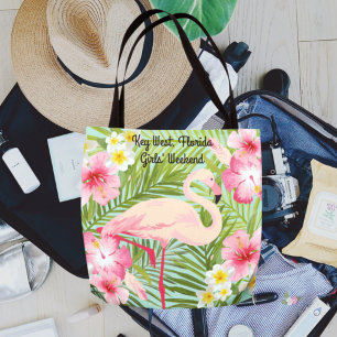 Bolsa Tote Frota Tropical Flamingo Cor-de-rosa Frota Meninas 