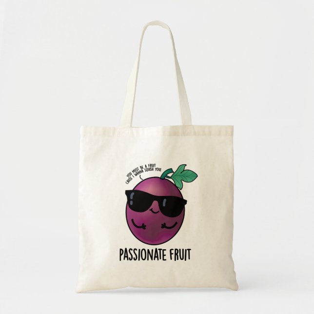 Bolsa Tote Fruta Apaixonada Engraçada Fruta Passiva (Frente)