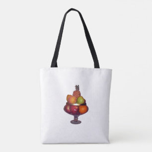 Bolsa Tote Fruta Bowl com suporte em branco