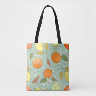 Bolsa Tote Fruta com limões, laranjas