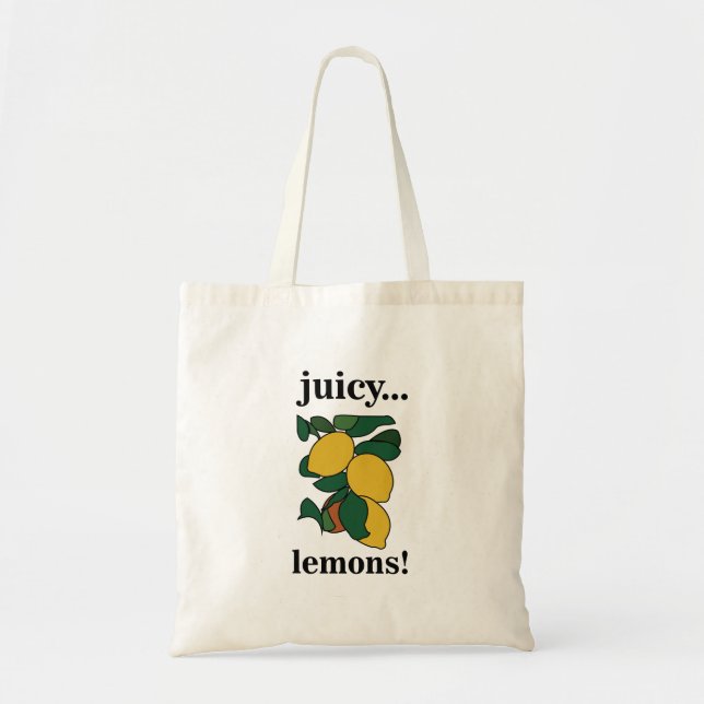 Bolsa Tote Fruta de citrinos de limão (Frente)