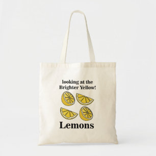 Bolsa Tote Fruta De Limões Olhando Para Os Limões Amarelos Ma