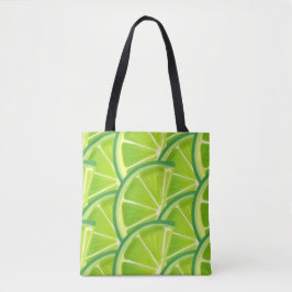 Bolsa Tote Fruta de Verde limão Meralda Natureza Negra