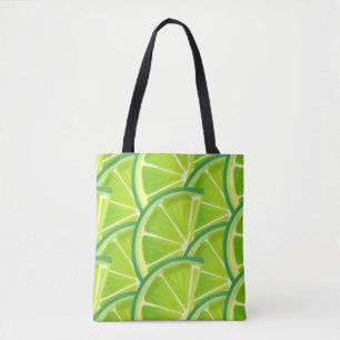 Bolsa Tote Fruta de Verde limão Meralda Natureza Negra