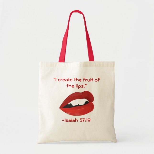 Bolsa Tote Fruta dos lábios (Frente)