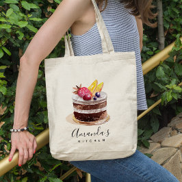 BOLSA TOTE FRUTA FLORAL CAKE PATISSERIE CUPCAKE BAKERIE CHEF