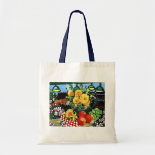 Bolsa Tote Fruta & flores