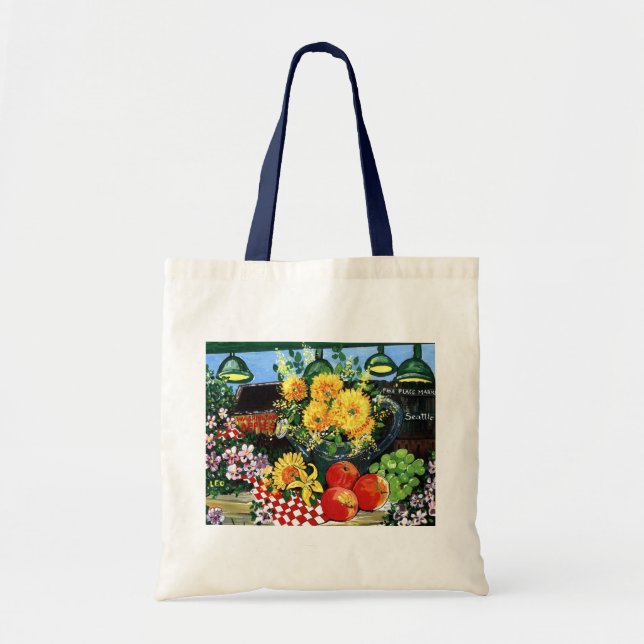 Bolsa Tote Fruta & flores (Frente)