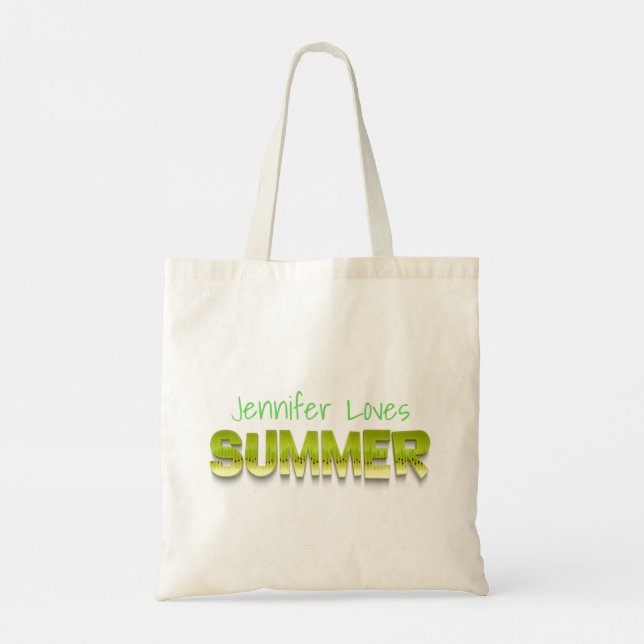 Bolsa Tote Fruta humor de verão no kiwi (Verso)