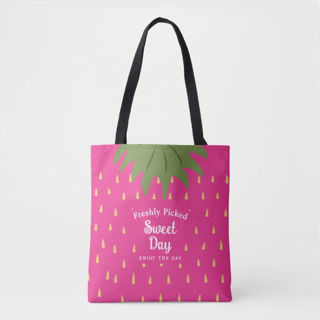 Bolsa Tote Fruta Strawberry (Frente)