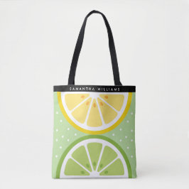 Bolsa Tote Fruta tropical em fatias personalizadas Verão
