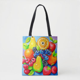 Bolsa Tote Fruta vibrante e vida estática