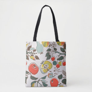 Bolsa Tote frutas cortadas. padrão sem falhas
