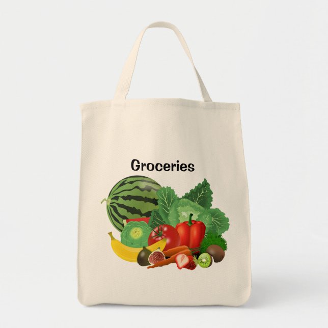 Bolsa Tote Frutas E Produtos Hortícolas (Frente)