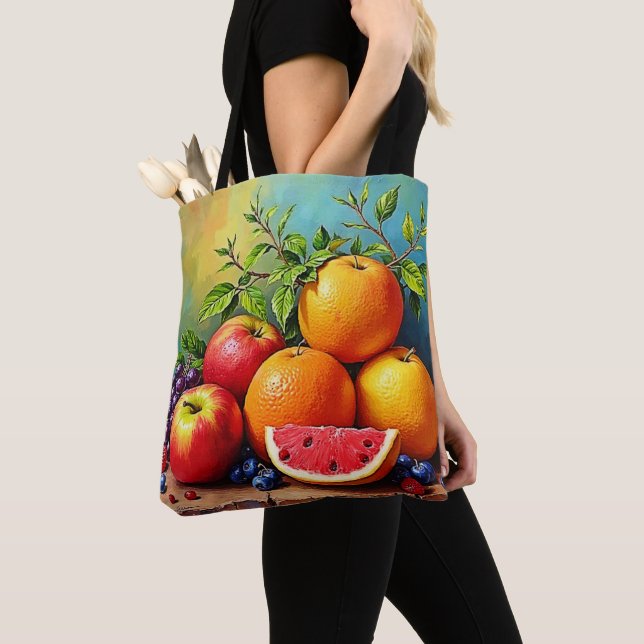 Bolsa Tote Frutas frescas em uma Design perfeita Mix (Close Up)