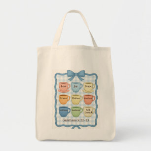 Bolsa Tote Fruto azul do Espírito