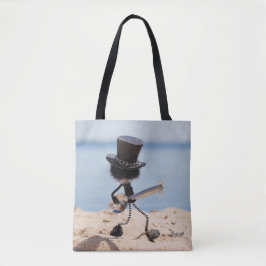 Bolsa Tote Fubby gitarist met look alike Slash hoed.