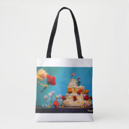 Bolsa Tote Fubby trouwfeest met gooien van boeket.
