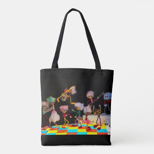 Bolsa Tote Fubby's in de disco, genieten van het uitgaan. (Verso)