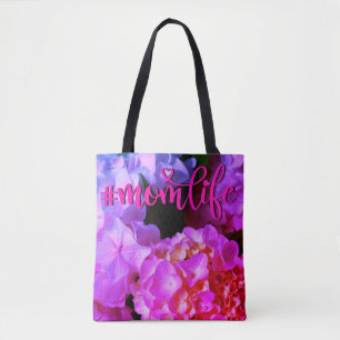 Bolsa Tote Fuchsia Pink Hydrangeas