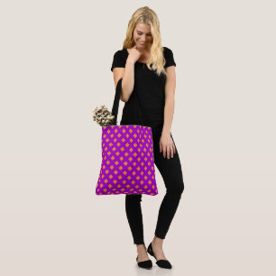 Bolsa Tote Fúcsia + Xadrez Laranja