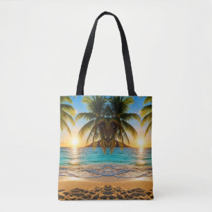 Bolsa Tote Fuga Tropical ao Pôr do Sol