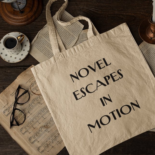 Bolsa Tote Fugas de Romance em Movimento Amor por Livros Bibl (Make it yours now and let your imagination roam free!)