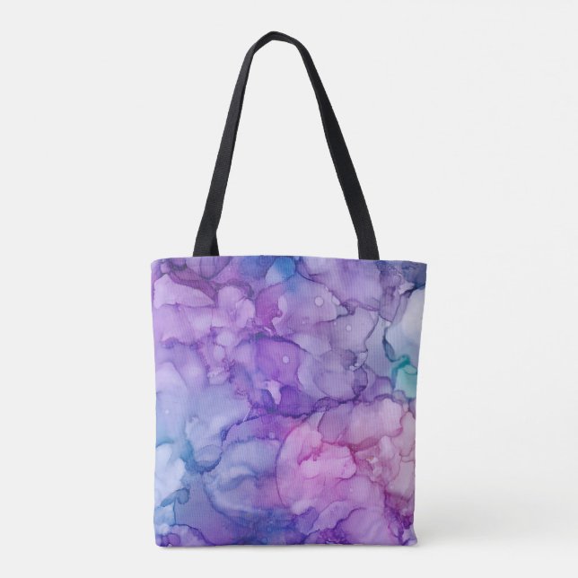 Bolsa Tote Fulgor roxo (Verso)