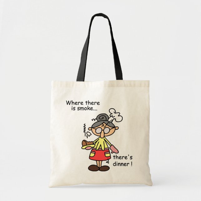 Bolsa Tote Fumo e t-shirt e presentes do comensal (Frente)