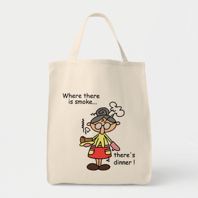 Bolsa Tote Fumo e t-shirt e presentes do comensal (Frente)