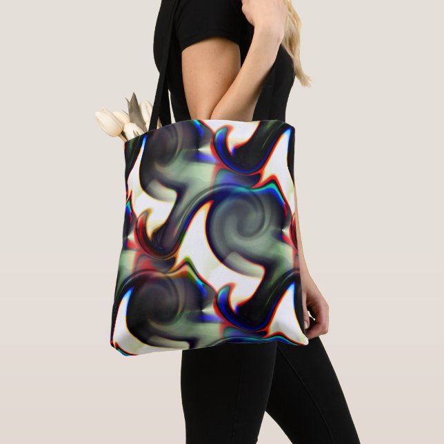 Bolsa Tote Fumos escuros ou esvaziados espiritualmente com co (Close Up)