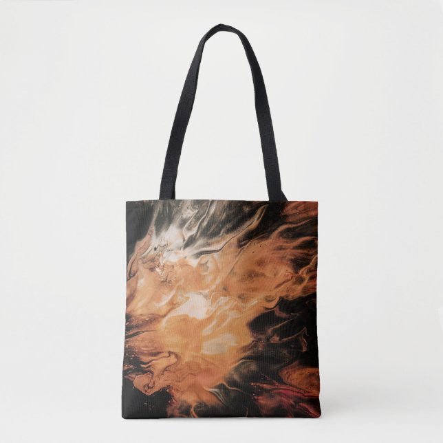 Bolsa Tote Fumos laranja e branco (Frente)