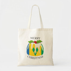 Bolsa Tote Fun   Christmas Pudding   ST VINCENT FLAG