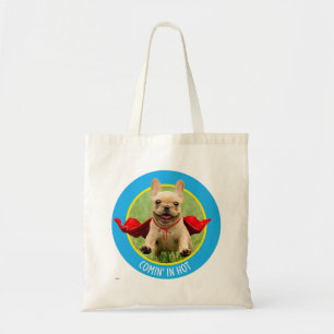 Bolsa Tote Funcionamentos bonitos do super-herói do buldogue