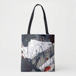 Bolsa Tote Fundo abstrato do grunge, textura da tinta