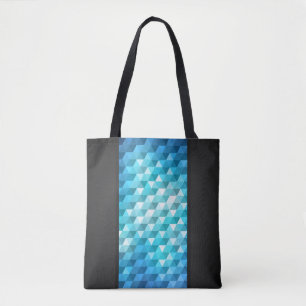 Bolsa Tote Fundo abstrato feito do teste padrão de mosaico