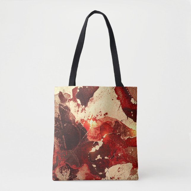 Bolsa Tote fundo abstrato marble. (Frente)