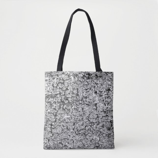Bolsa Tote fundo abstrato. Textura monocromática. Imagem inc (Frente)