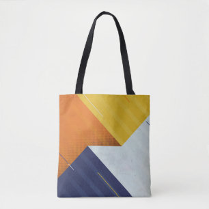 Bolsa Tote Fundo abstrato. Triturar textura. Geo do triângul