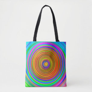 Bolsa Tote fundo abstrato turvo, tex geométrico de vintage